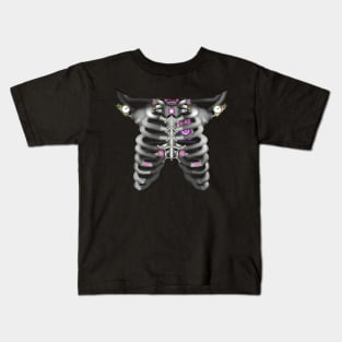 Machine Skeleton (Pink Variant) Kids T-Shirt